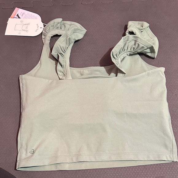 Blogilates Sage Ruffle Ruffle Tank - Picture 5 of 6